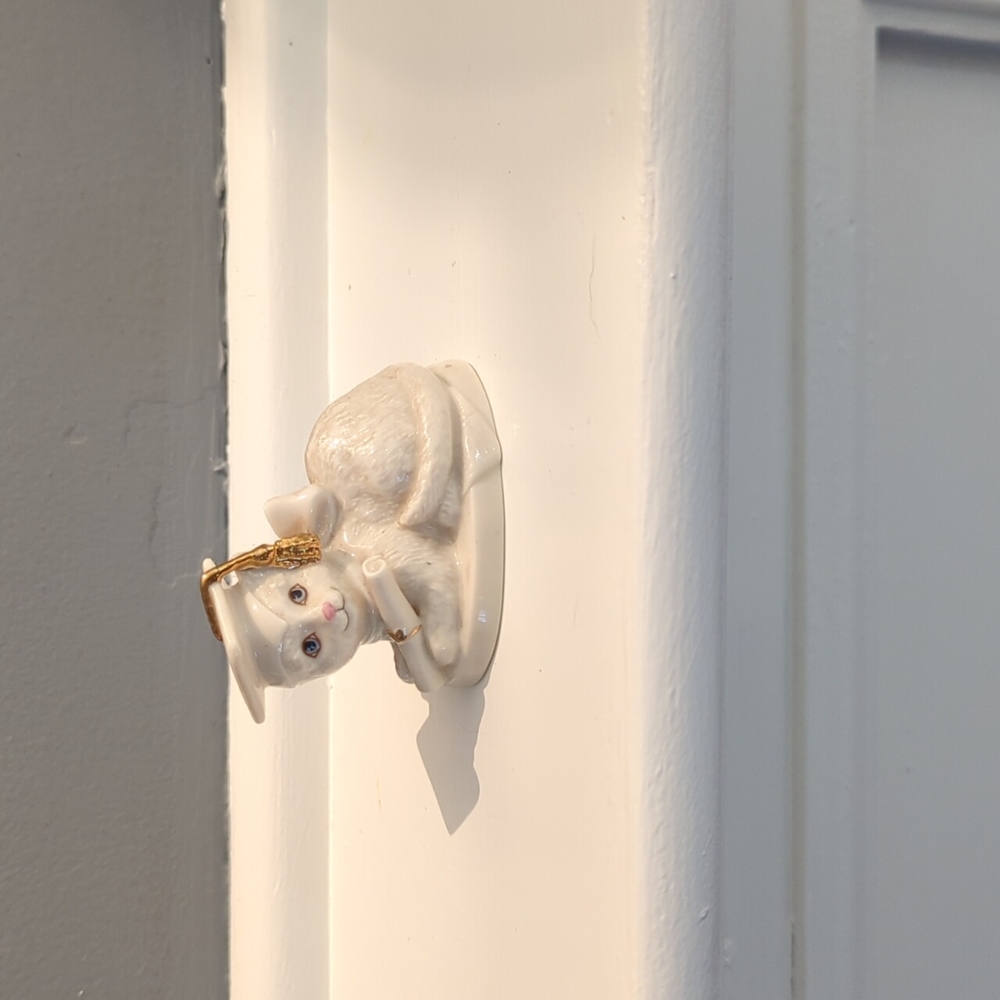 Lenox Graduation Porcelain Cat